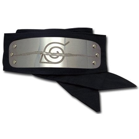 In the anime Naruto, a forehead protector is a headband composed of a metal plate and a band of cloth. These iconic headbands are worn by most shinobi and are engraved with the symbol of their hidden village. The 'Anti Leaf ' symbol is worn by those who have chosen to visibly scratch out their former connection to Leaf Village by carving a gash across the village emblem.  Itachi is one such character.  