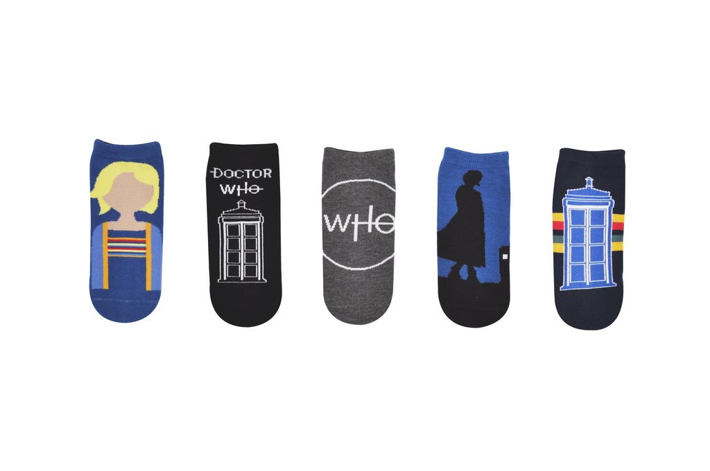 13th Doctor Doctor Who Ankle Socks 5 Pack