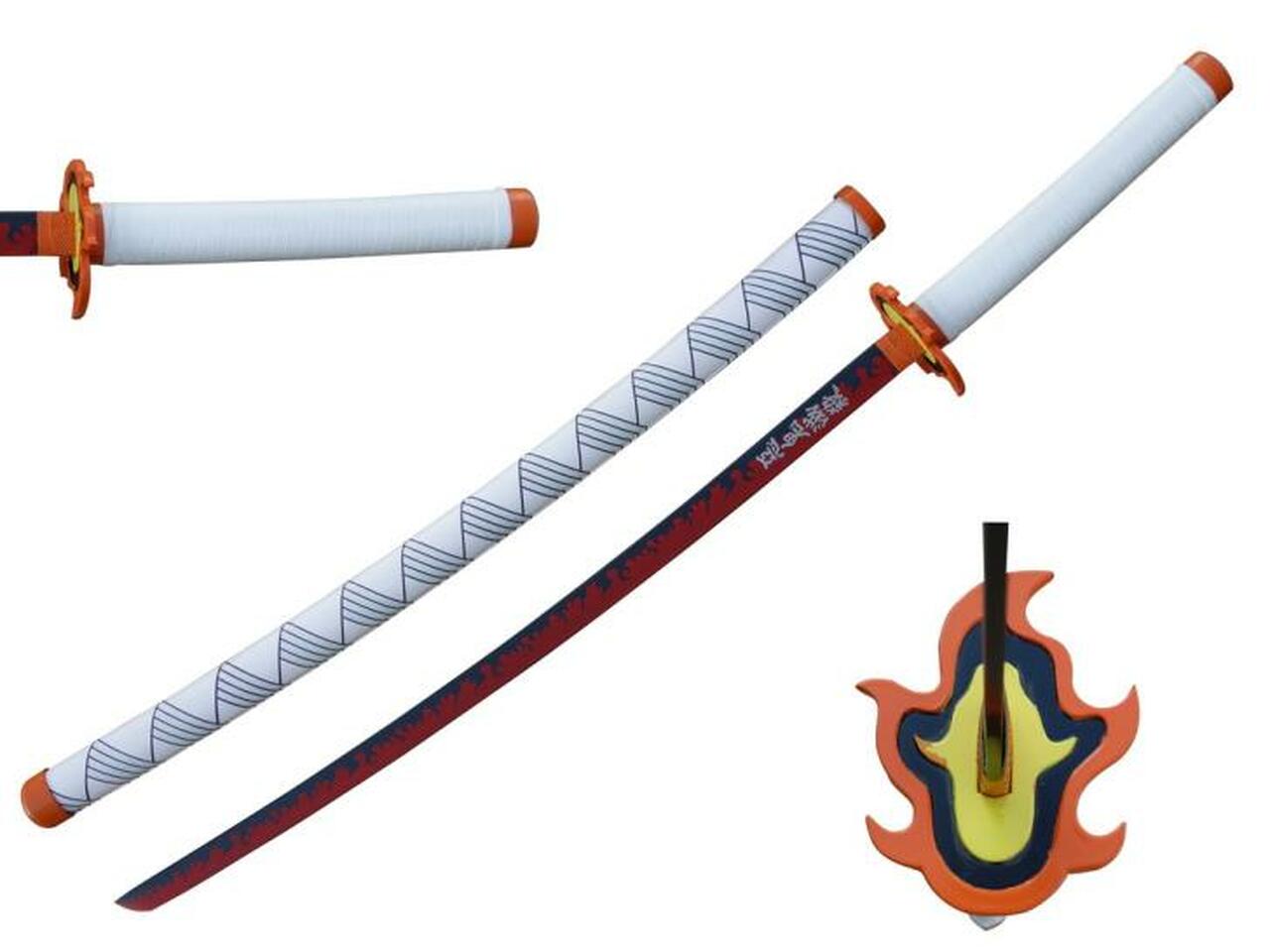 Kyojuro Rengoku (Demon Slayer) Fire Inspired Nichirin Sword Deluxe Steel Replica