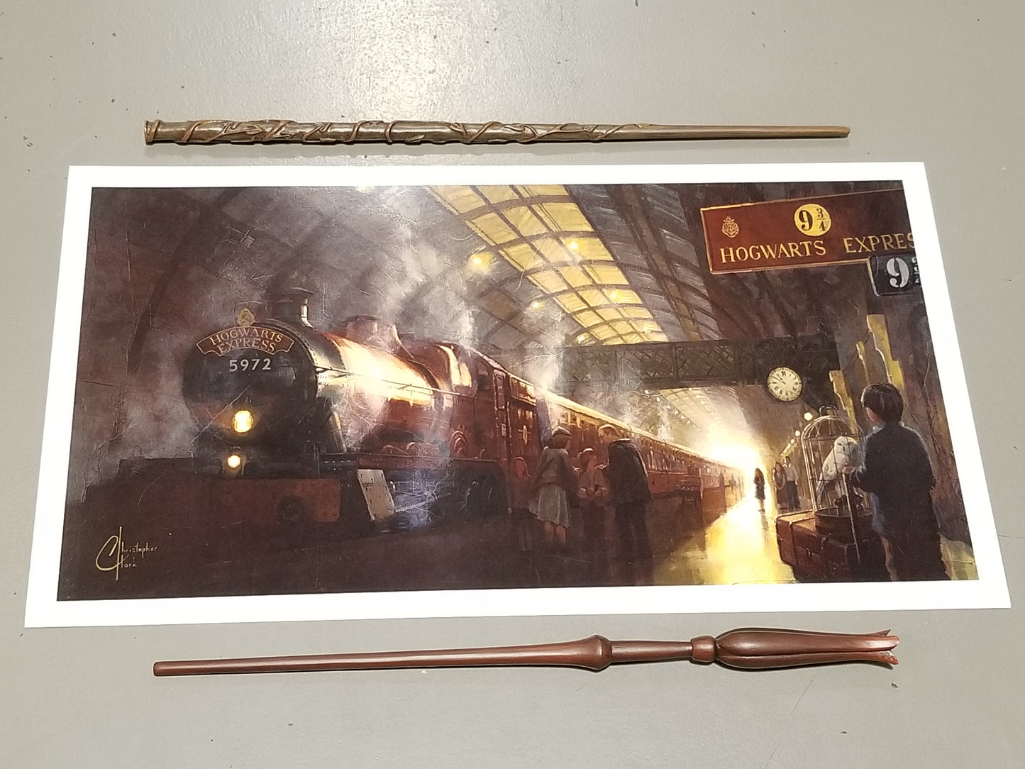 Load image into Gallery viewer, Platform 9 and 3/4 (Harry Potter) Hogwarts Express Premium Art Print
