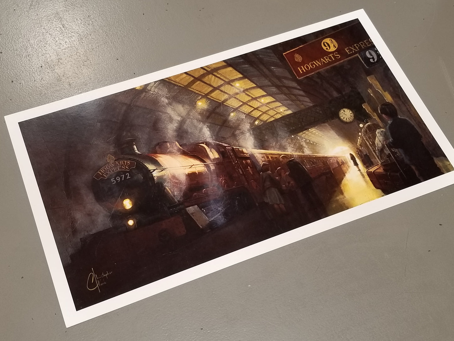 Load image into Gallery viewer, Platform 9 and 3/4 (Harry Potter) Hogwarts Express Premium Art Print
