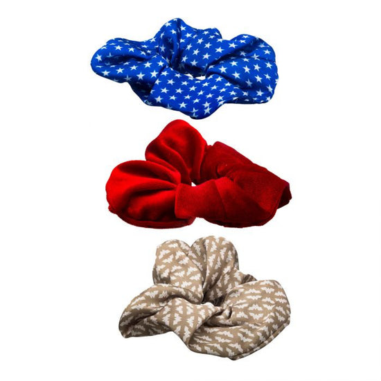 Load image into Gallery viewer, Wonder Woman 1984 (DC Comics) Hair Scrunchies 3 Pack
