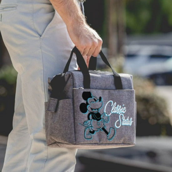 Load image into Gallery viewer, Mickey Mouse (Disney) Heather Gray Insulated Lunch Tote Bag
