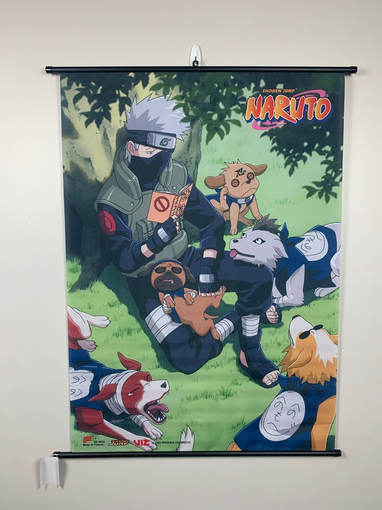 Kakashi Ninken Naruto Wall Scroll Collector s Outpost