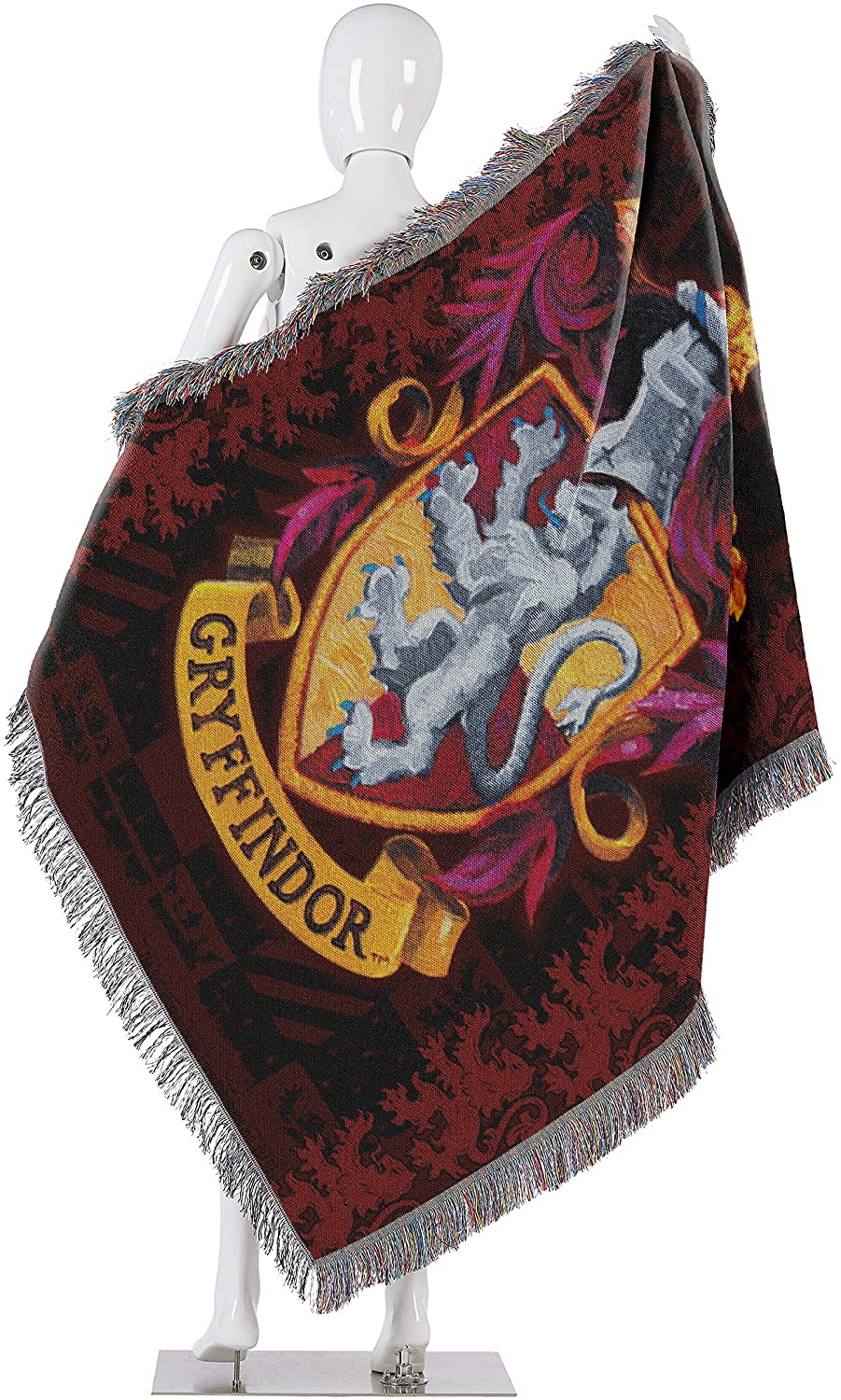 Harry Potter Slytherin Shield Woven Tapestry Throw Blanket 