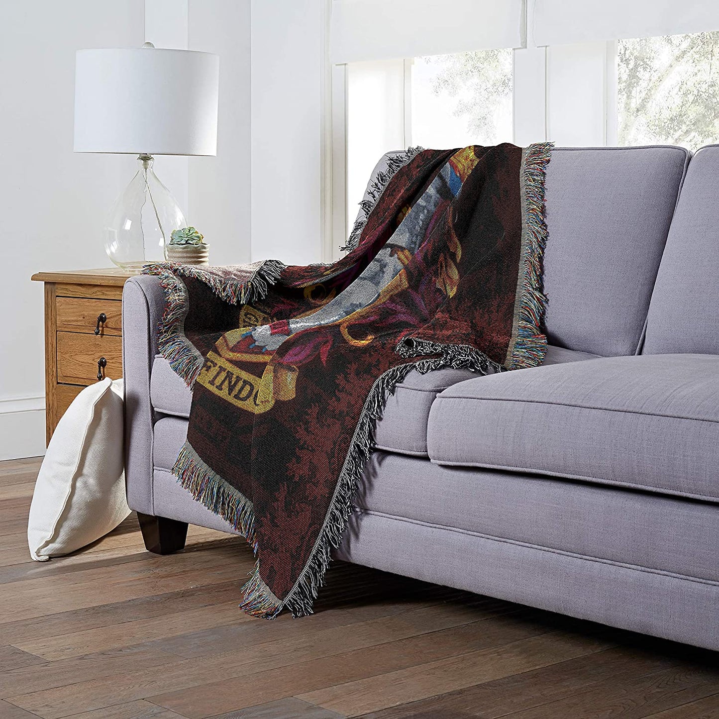 Gryffindor Harry Potter Woven Tapestry Throw Blanket