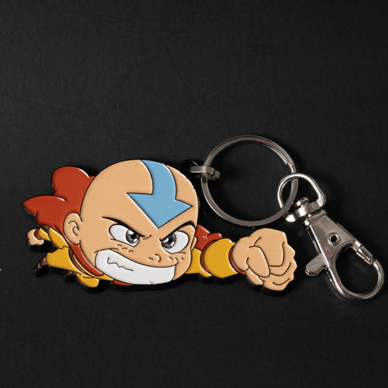 Load image into Gallery viewer, Aang Flying (Avatar: The Last Airbender) Chibi Metal Keychain
