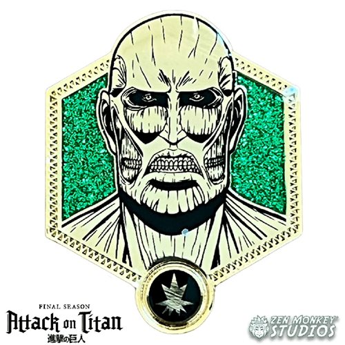 Load image into Gallery viewer, Colossal Titan (Attack on Titan) Golden Series Pin
