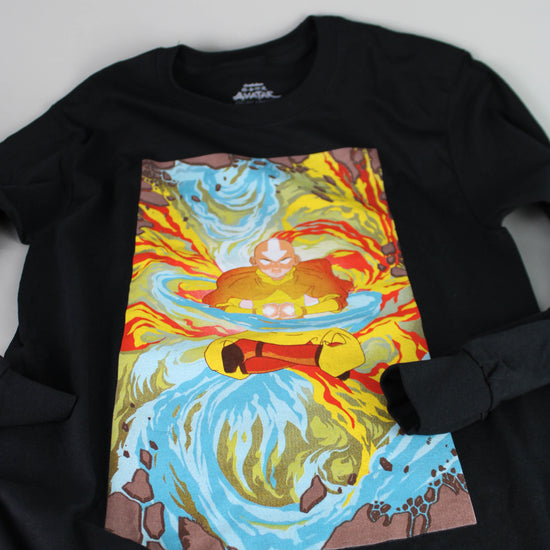 *Clearance* Avatar: The Last Airbender Aang with Four Elements Unisex Long Sleeve Shirt