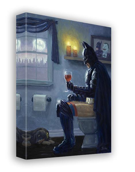 Batman "To The Bat Cave!" (DC Comics) Bathroom Parody Art Print