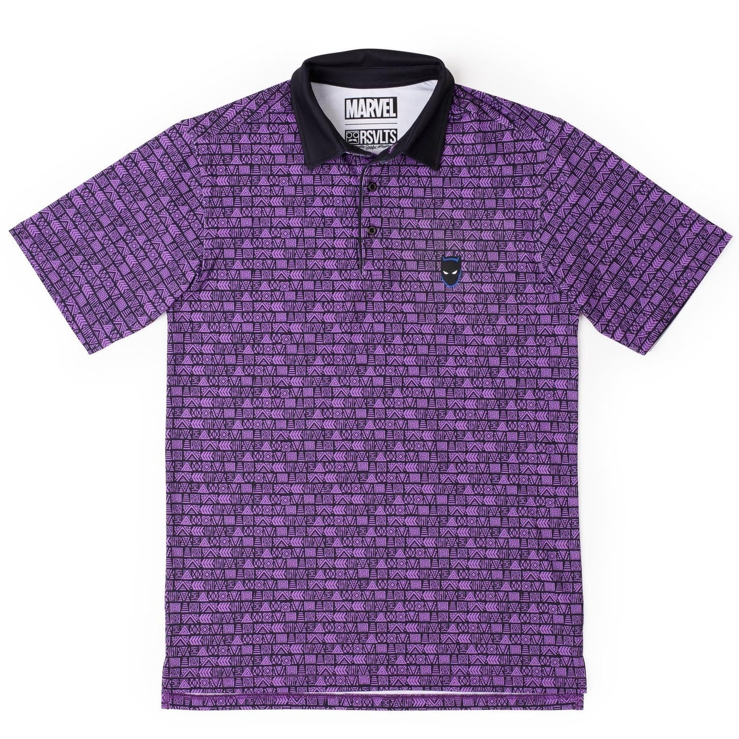 Black Panther 'Wakanda Forever' Marvel Performance Polo Shirt by RSVLTS
