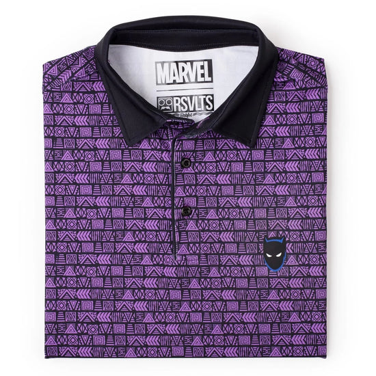 Black Panther 'Wakanda Forever' Marvel Performance Polo Shirt by RSVLTS