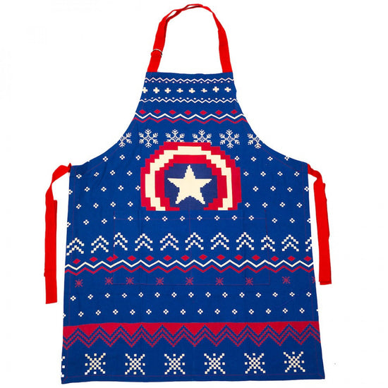 Marvel Captain America 3-Piece Holiday Apron & Kitchen Textile Set