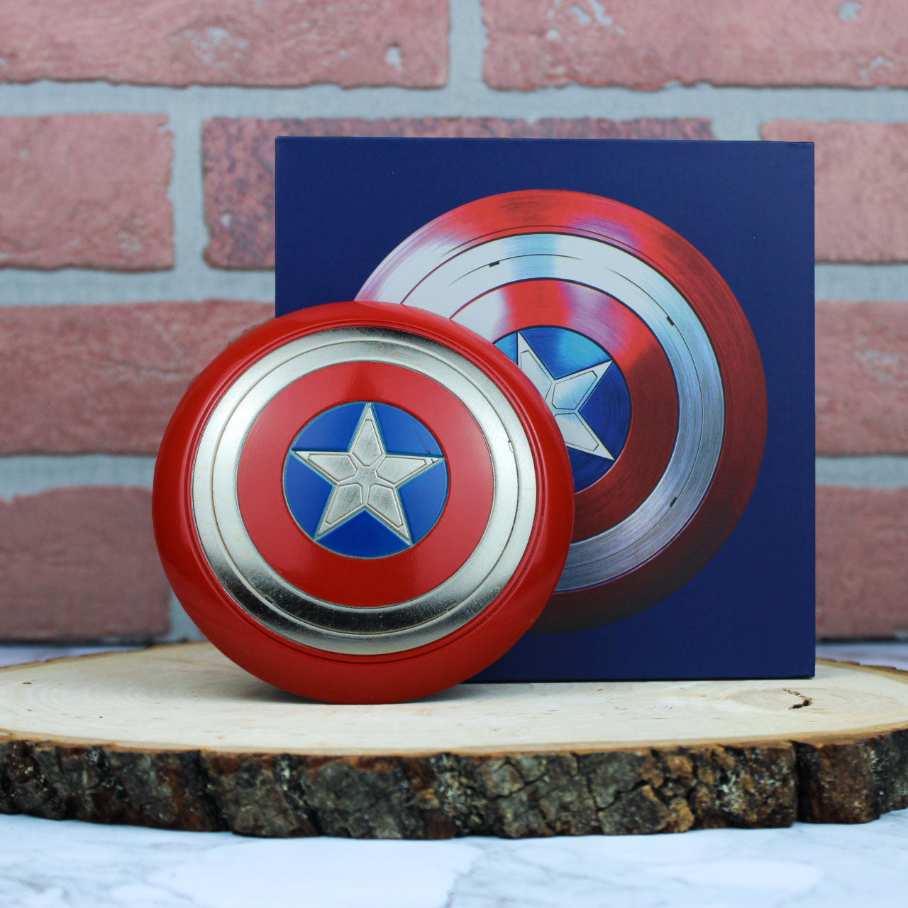 Load image into Gallery viewer, Captain America Shield (Avengers Infinity Saga) Marvel 4&amp;quot; Replica Magnetic Pin
