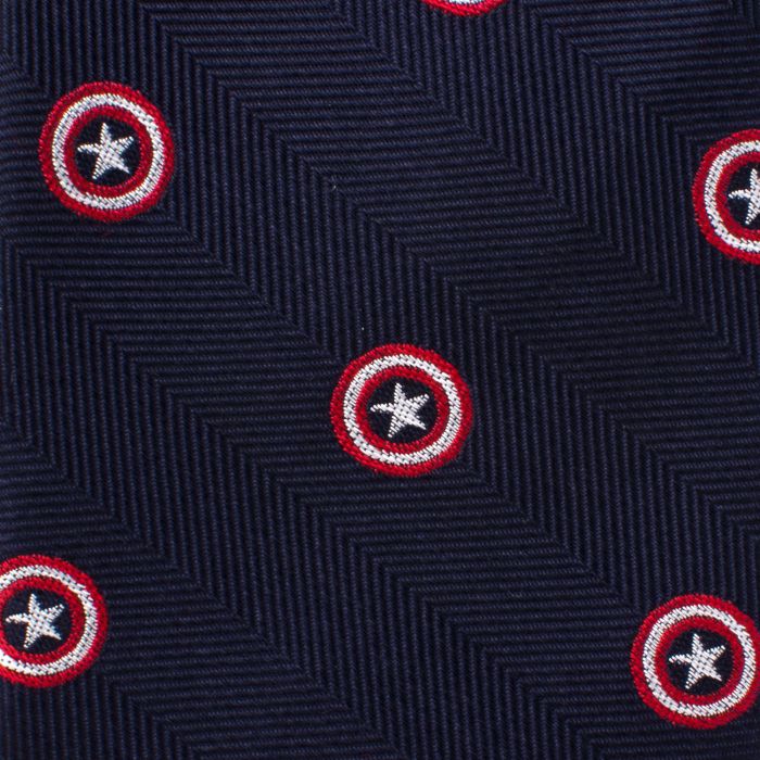 Marvel Captain America Shield Navy Fine Necktie