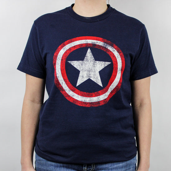 Captain America Shield Distressed Emblem (Marvel) Unisex Shirt