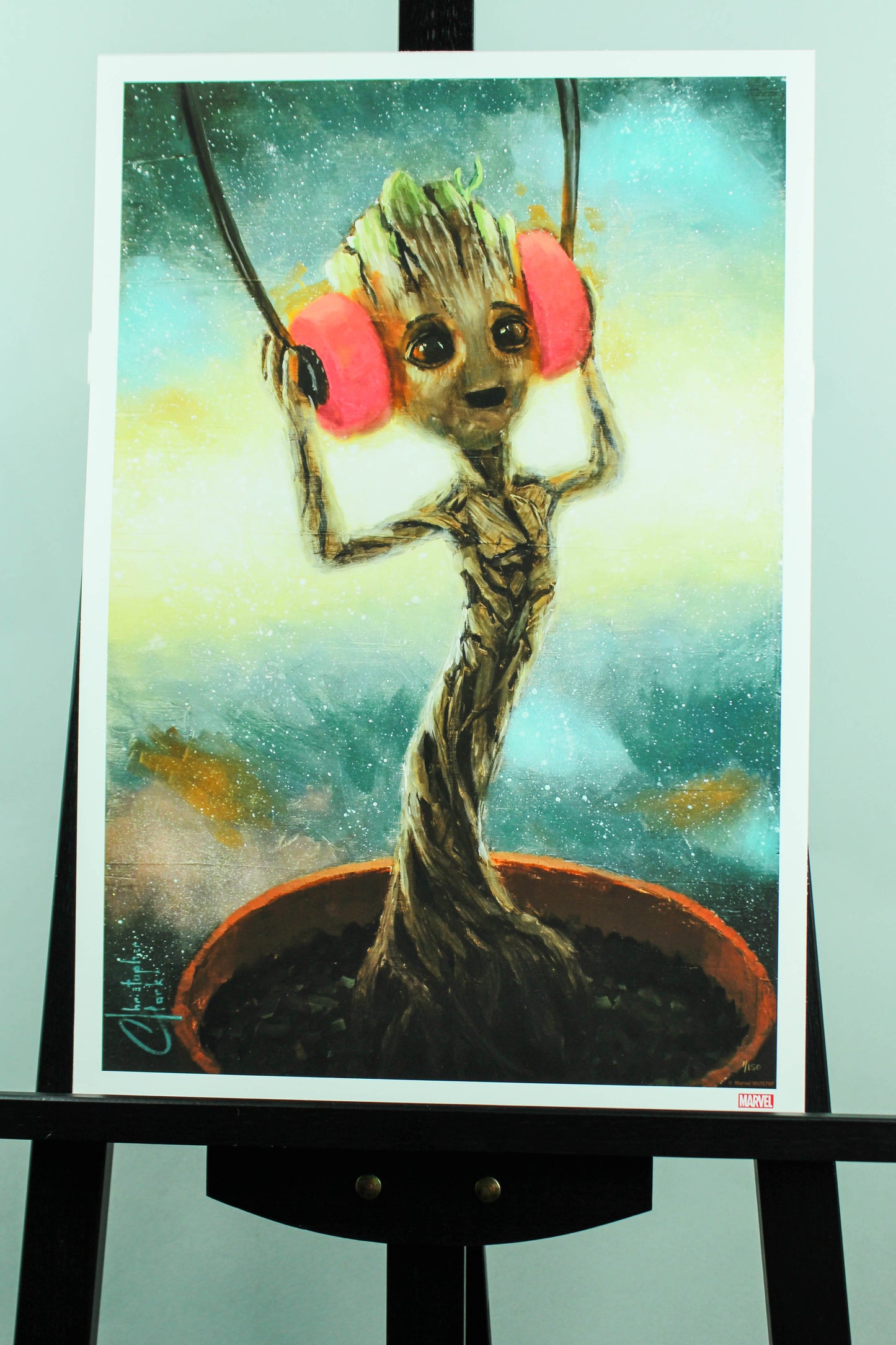 Dancing Baby Groot (Marvel) Premium Art Print