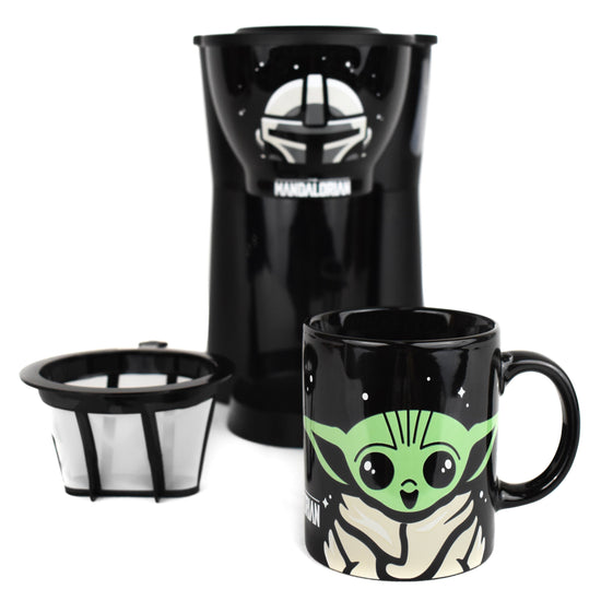 The Mandalorian and Grogu (Star Wars) Single Cup Coffee Maker with Mug