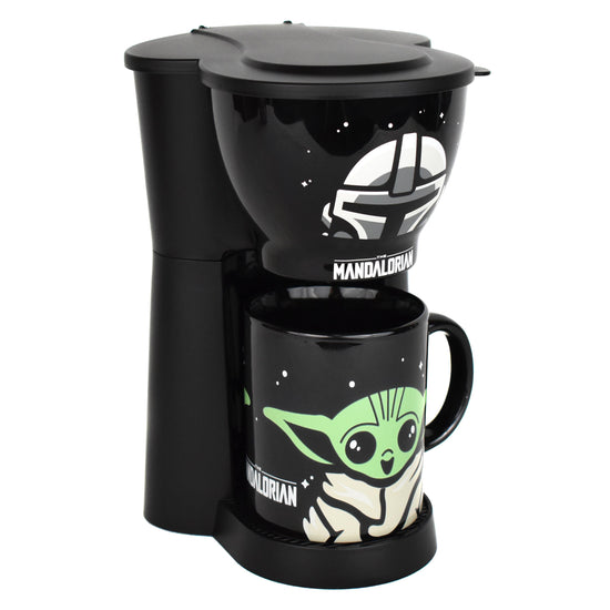 The Mandalorian and Grogu (Star Wars) Single Cup Coffee Maker with Mug