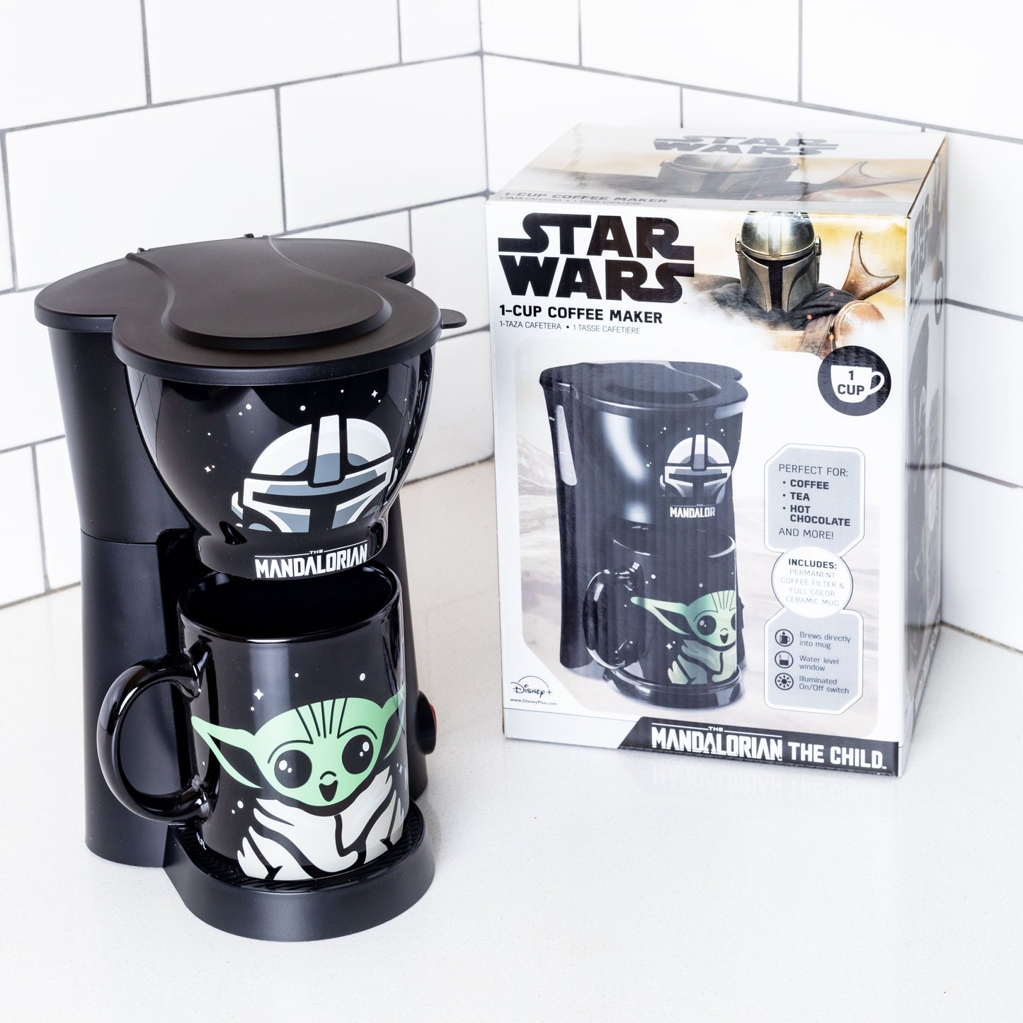 The Mandalorian and Grogu (Star Wars) Single Cup Coffee Maker with