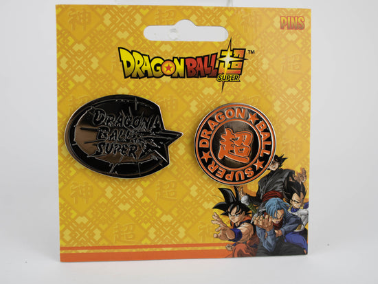 Dragon Ball Super Logo Metal Pin Set
