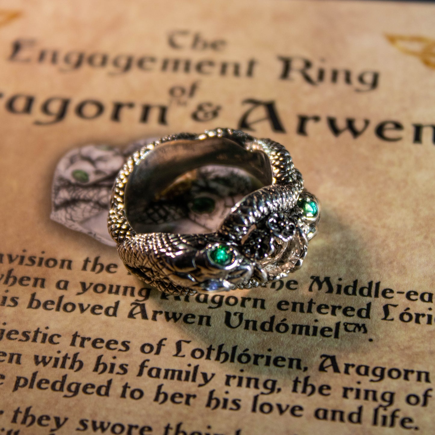 Lord of the Rings Aragorn and Arwen Engagement Ring