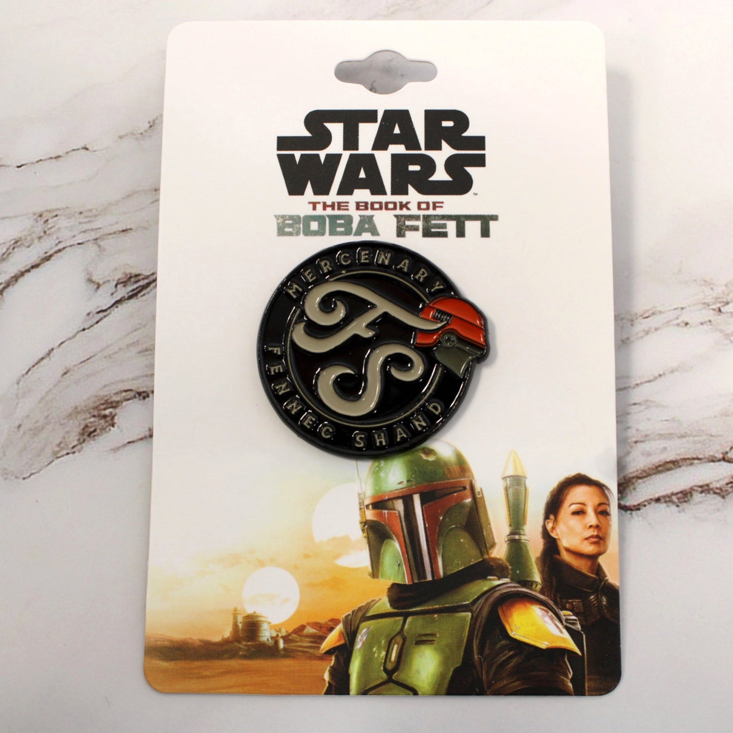 Load image into Gallery viewer, Mercenary Fennec Shand Star Wars: The Book of Boba Fett Enamel Pin
