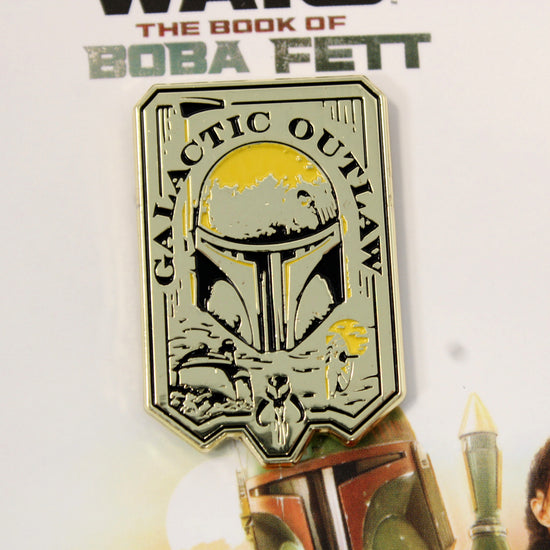 Load image into Gallery viewer, Galactic Outlaw Star Wars: The Book of Boba Fett Metal Enamel Pin
