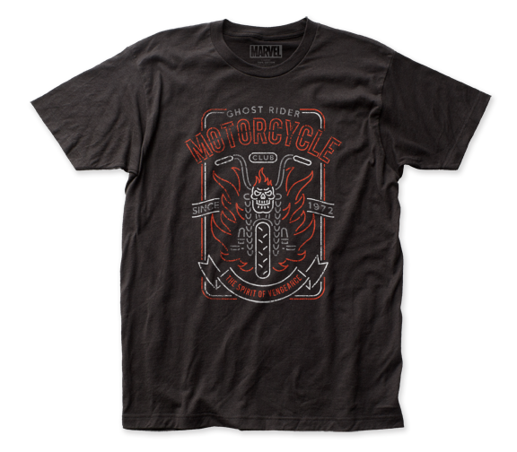 Load image into Gallery viewer, Ghost Rider Motorcycle Club &amp;quot;Spirit of Vengeance&amp;quot; (Marvel) Black Shirt
