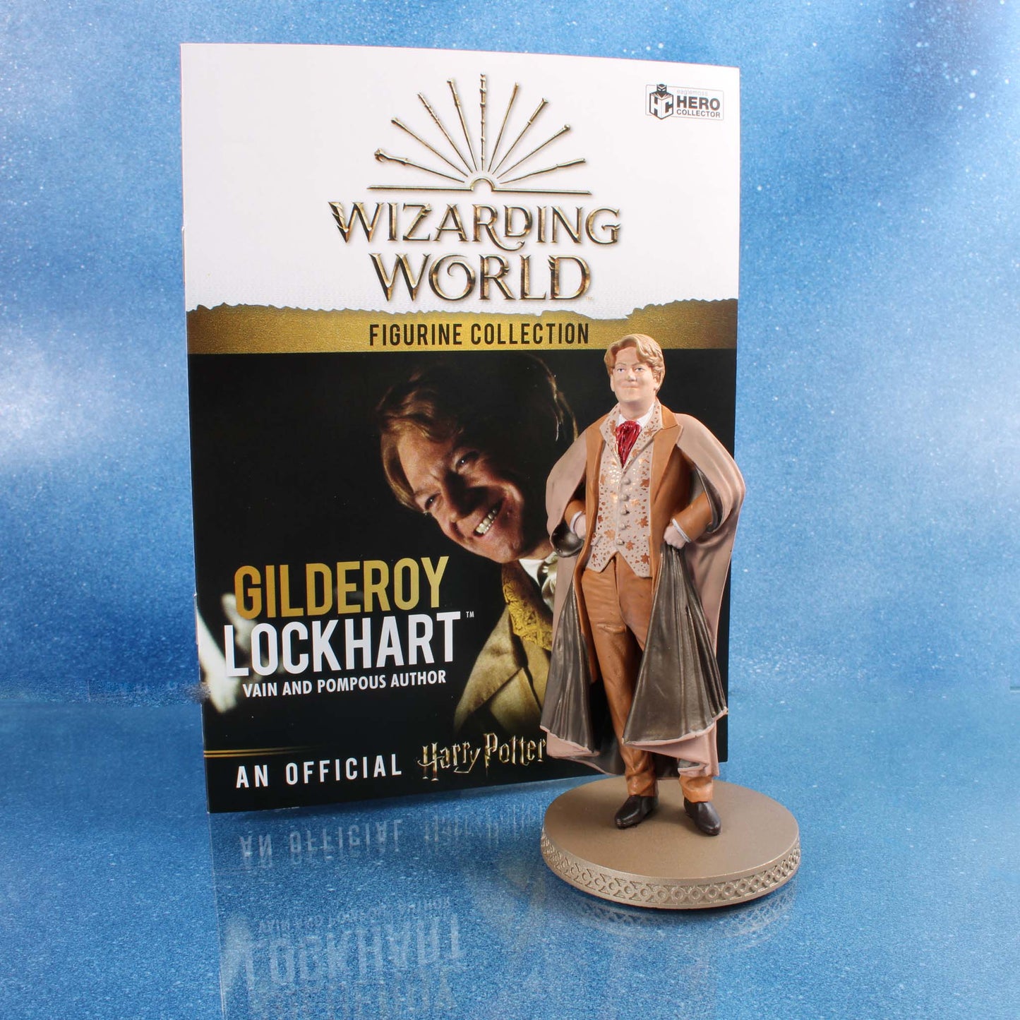 Load image into Gallery viewer, Gilderoy Lockhart (Harry Potter) Wizarding World Collection Resin Mini Statue booklet
