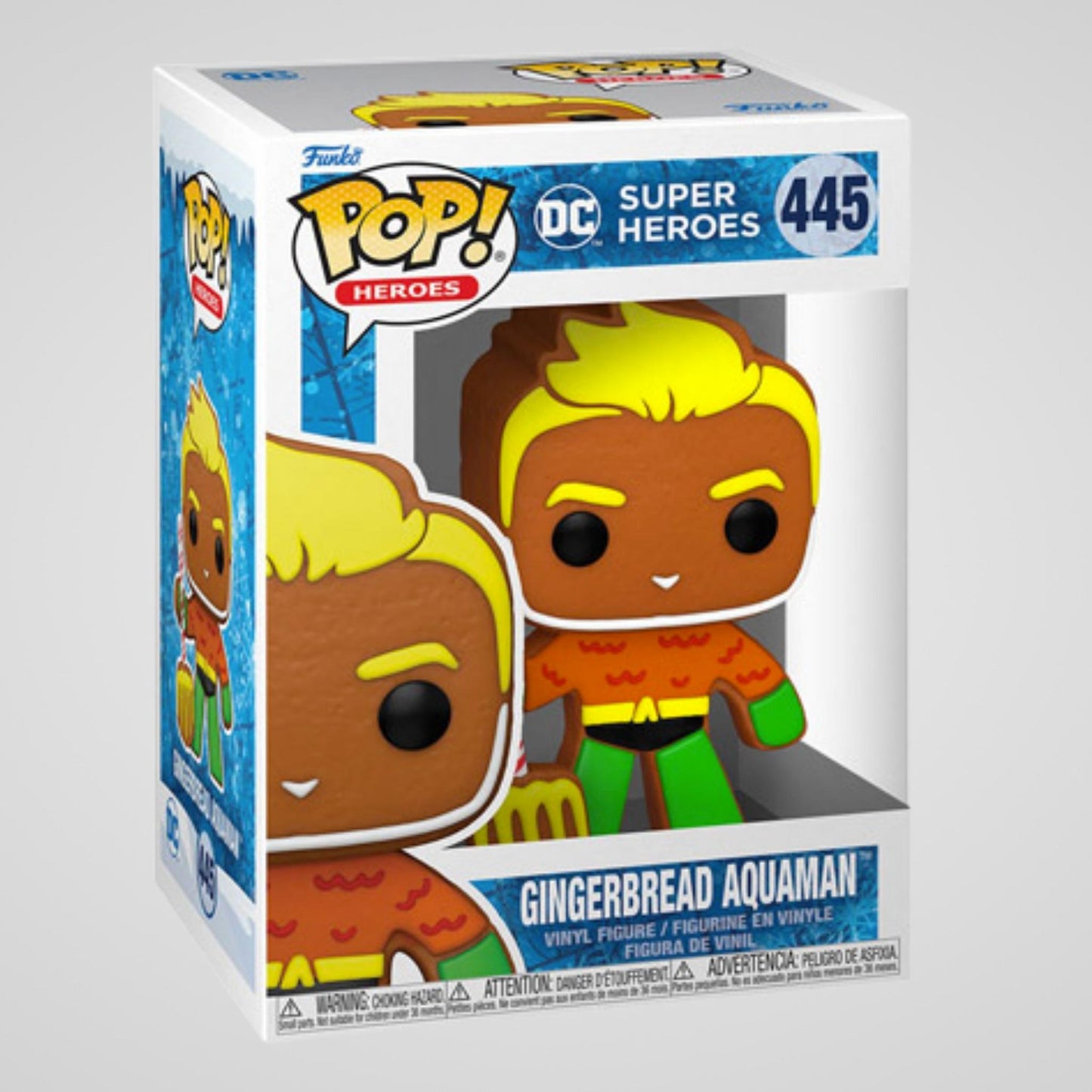 Gingerbread Aquaman (DC Comics) Holiday Funko Pop! #445