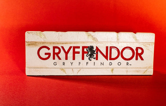 Gryffindor Hogwarts House Harry Potter Stone Resin Desk Sign
