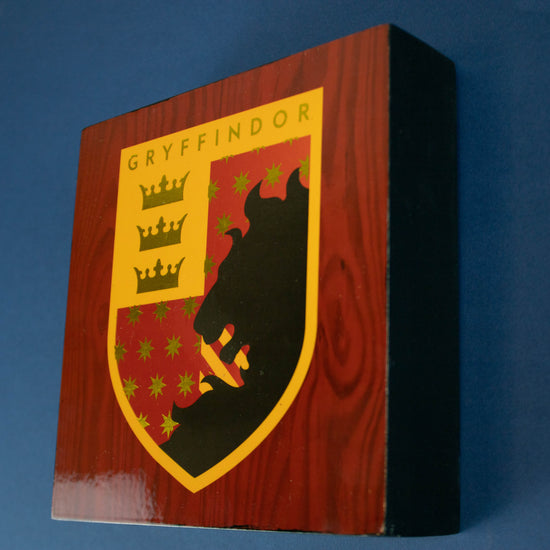 Load image into Gallery viewer, Gryffindor House (Harry Potter) Shield Block Sign
