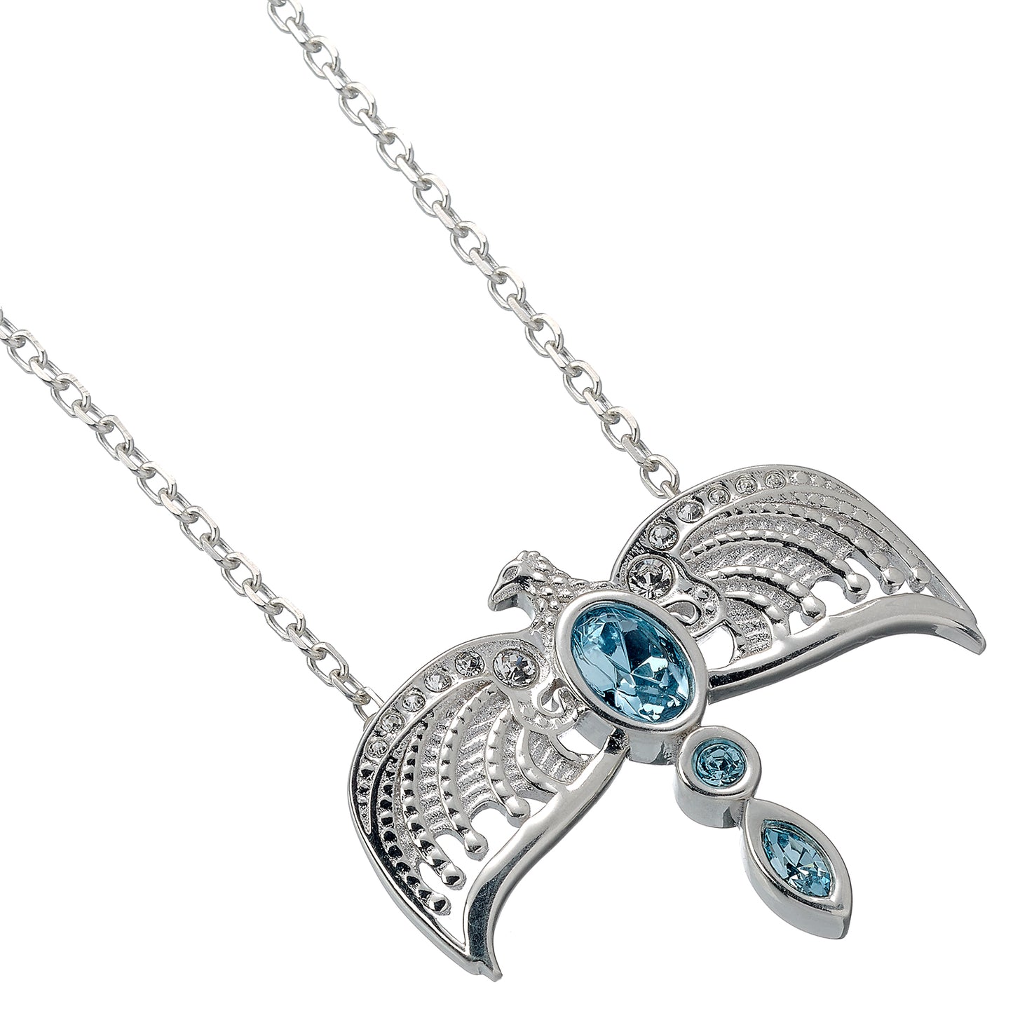 Ravenclaw Diadem (Harry Potter) Crystal Accent Necklace in Sterling Silver