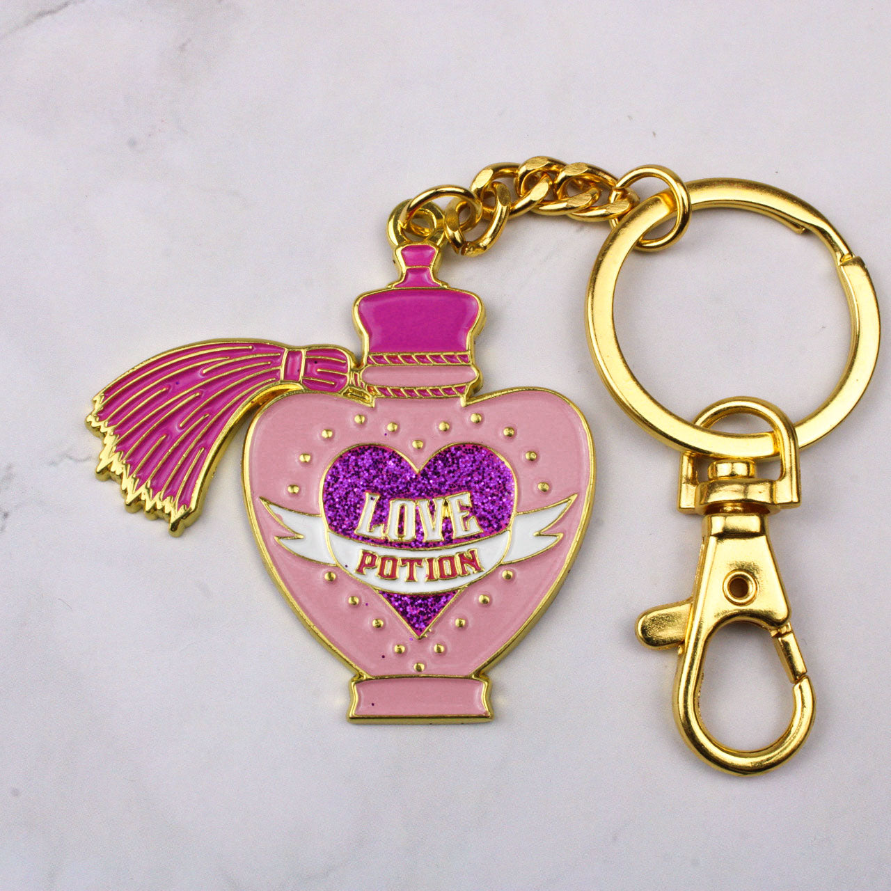 Load image into Gallery viewer, Harry Potter Love Potion Metal Keychain
