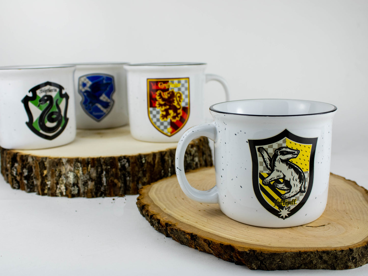 Hufflepuff Hogwarts House Shield (Harry Potter) 14oz Ceramic Campfire Mug