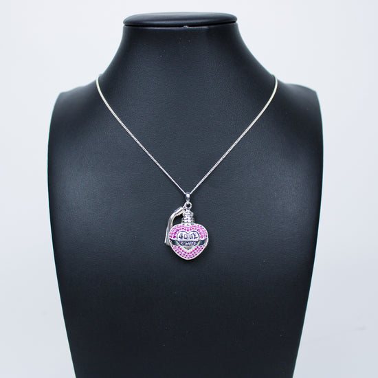 Harry Potter Love Potion Crystal Locket Necklace in Sterling Silver