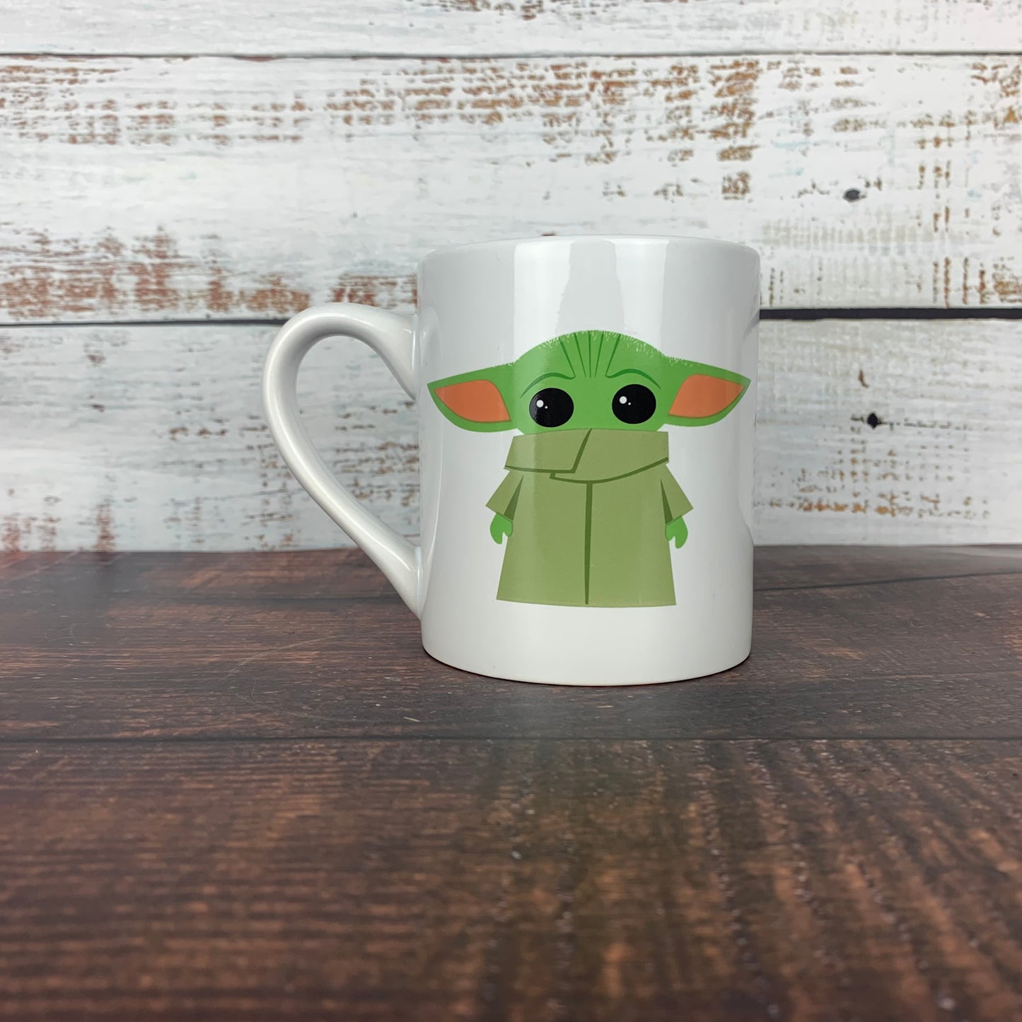 Load image into Gallery viewer, Grogu Baby Yoda Chibi (Star Wars) Standing White 14oz. Ceramic Mug
