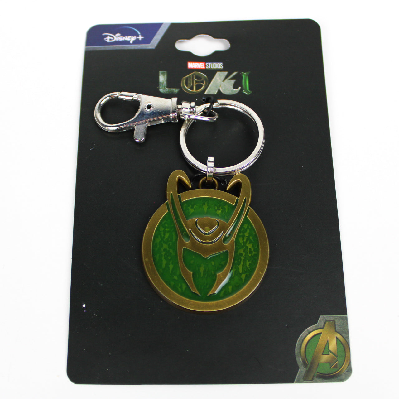 Loki Helmet Emblem Marvel Metal Keychain