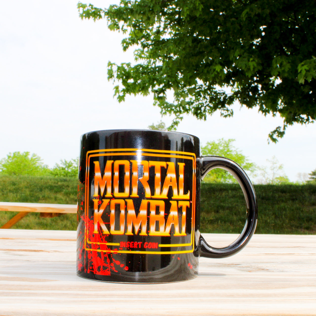 Mortal Kombat "Insert Coin" Classic Arcade Game Screen 20oz Ceramic Mug