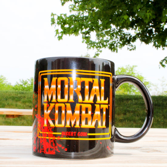 Mortal Kombat "Insert Coin" Classic Arcade Game Screen 20oz Ceramic Mug