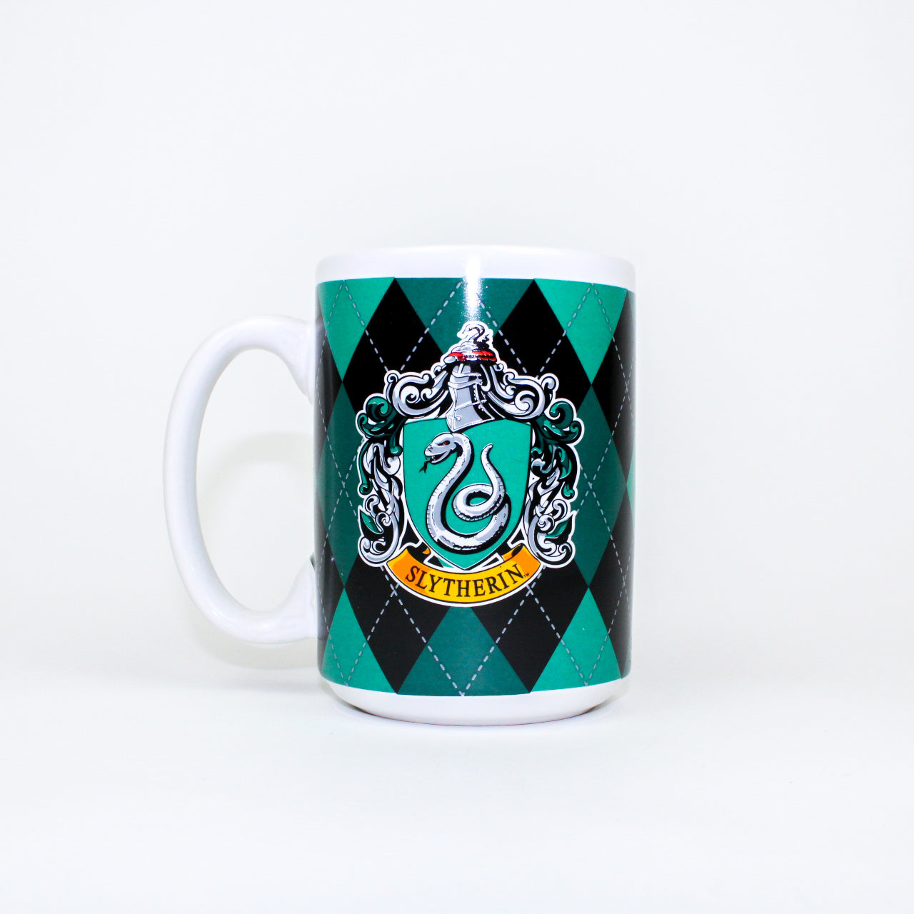 Slytherin House (Harry Potter) Argyle Pattern Ceramic Mug