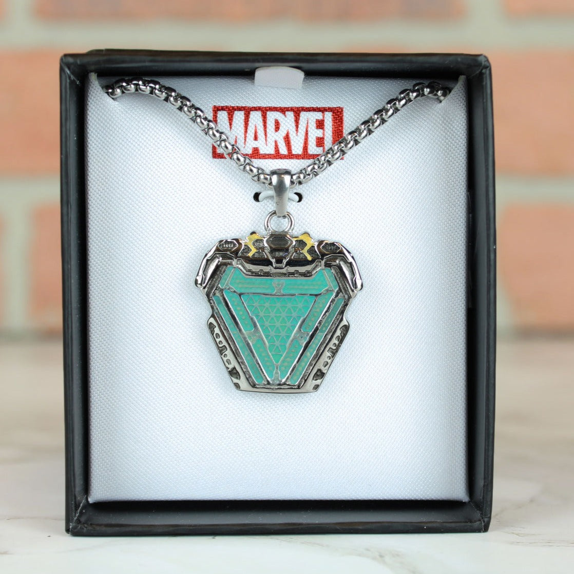 Load image into Gallery viewer, Iron Man Marvel Arc Reactor Stainless Steel Unisex Pendant
