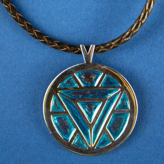 Load image into Gallery viewer, Iron Man&amp;#39;s Arc Reactor (Marvel) Sterling Silver Pendant
