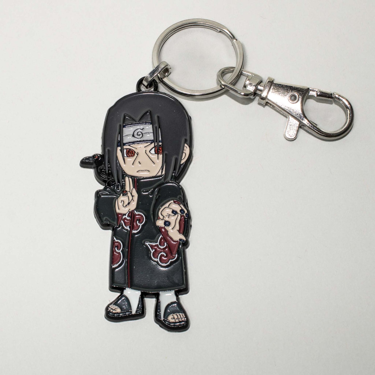 Load image into Gallery viewer, Itachi (Naruto) Chibi Enamel Keychain
