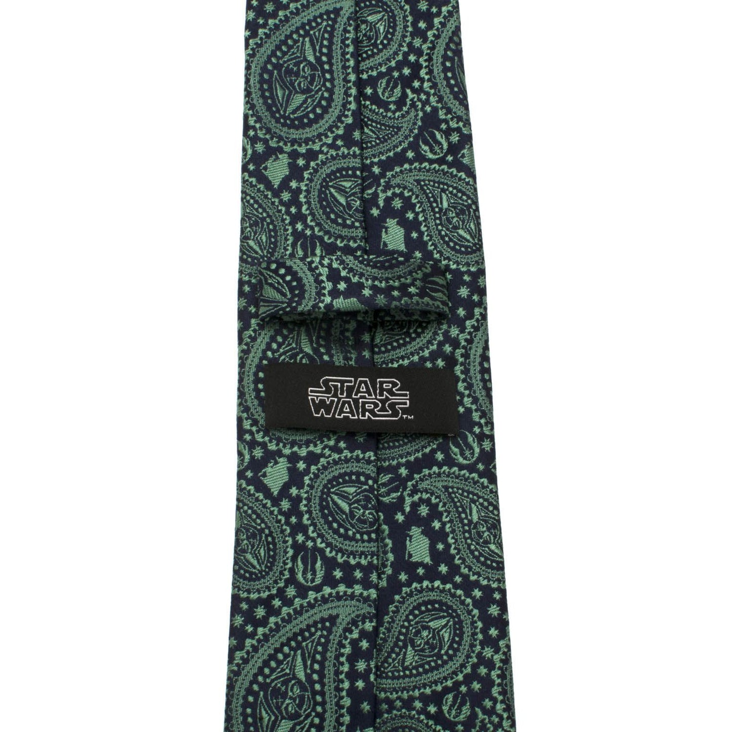 Jedi Master Yoda Paisley Green Star Wars Fine Neck Tie