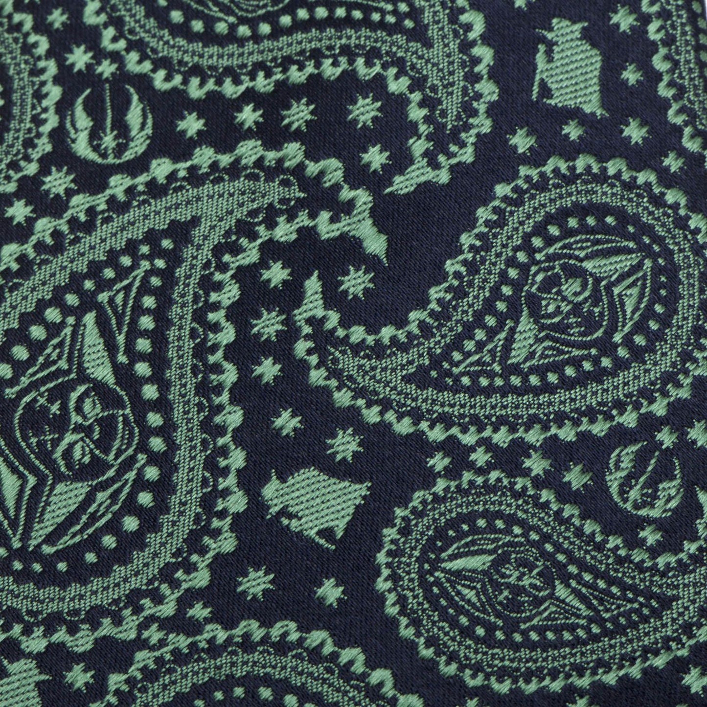 Jedi Master Yoda Paisley Green Star Wars Fine Neck Tie