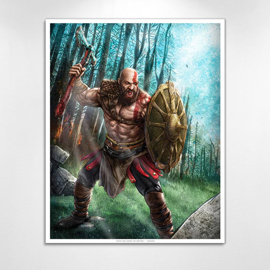 Load image into Gallery viewer, Kratos God of War Premium Art Print
