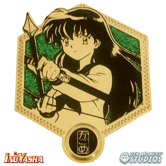 Load image into Gallery viewer, Kagome (Golden Series) InuYasha Metal Pin
