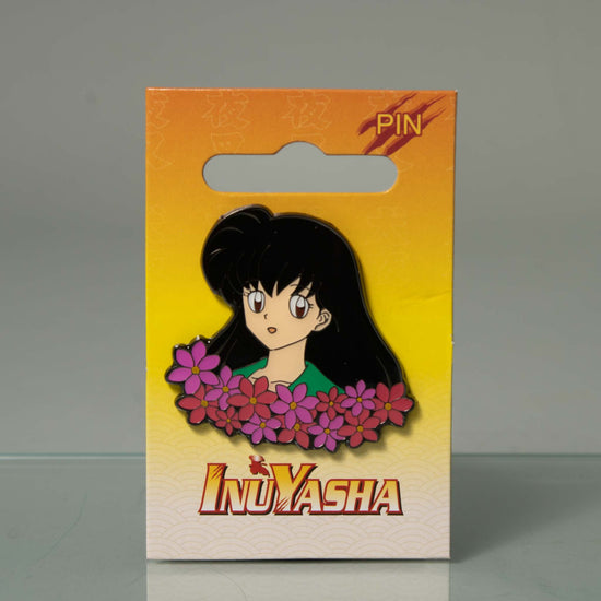 Load image into Gallery viewer, Kagome (InuYasha) Floral Enamel Pin
